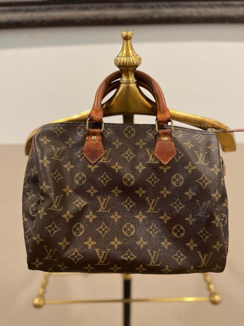 Louis Vuitton Speedy 30 Monogram Canvas Handbag Vintage Y2K